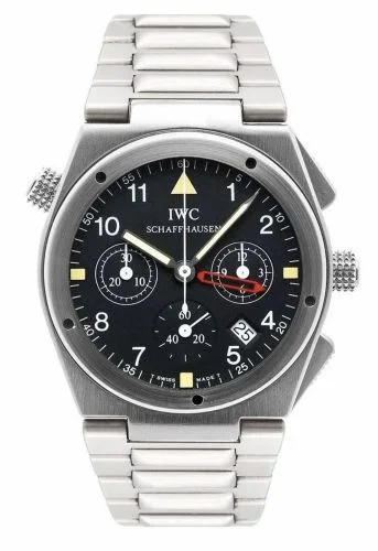 IWC Ingenieur Mecaquartz Chronograph Alarm White Gold / Black / Bracelet IW9515-04 (IW951504)